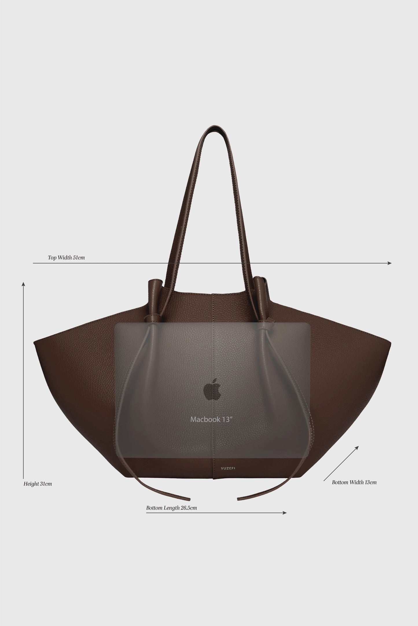 Tasche Large Mochi Suede in Cognac