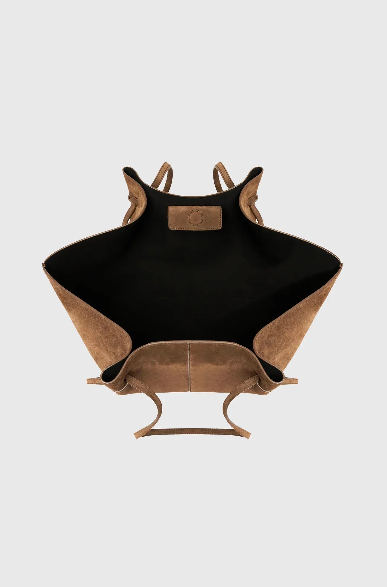 Tasche Large Mochi Suede in Cognac