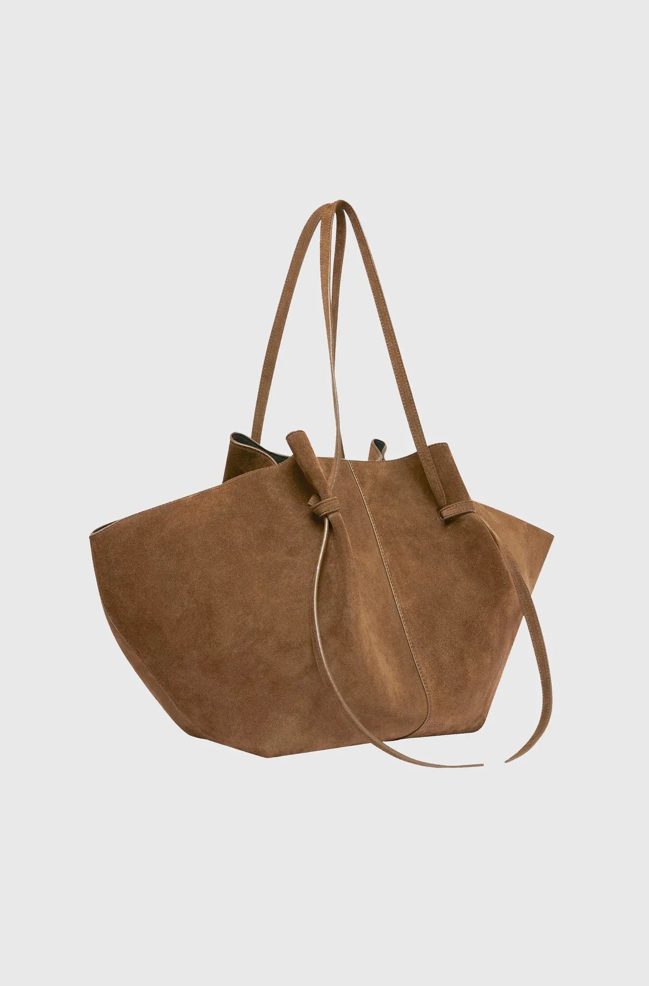 Tasche Large Mochi Suede in Cognac
