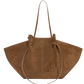 Tasche Large Mochi Suede in Cognac