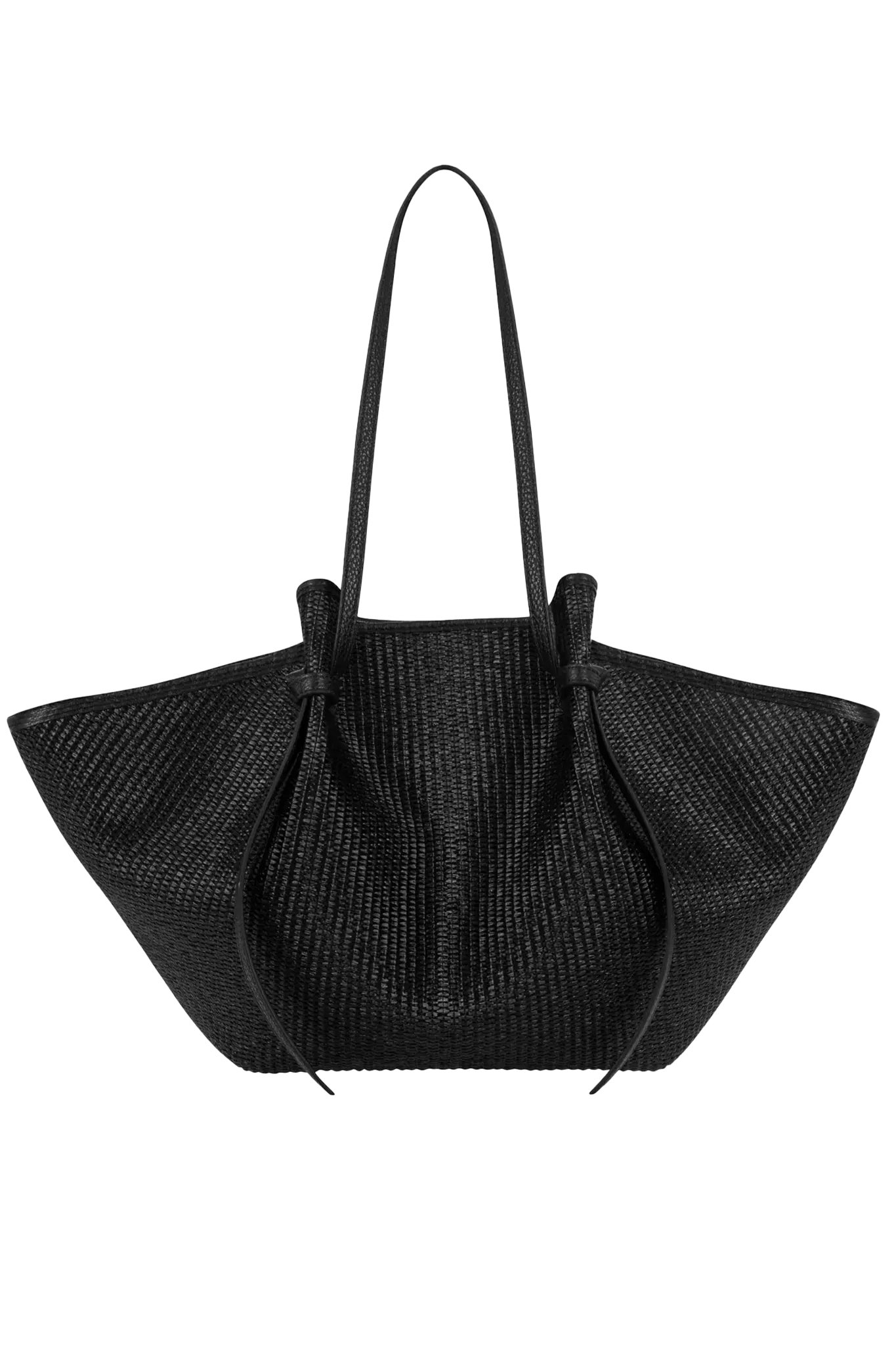 Tasche Large Mochi woven Raffia in Black
