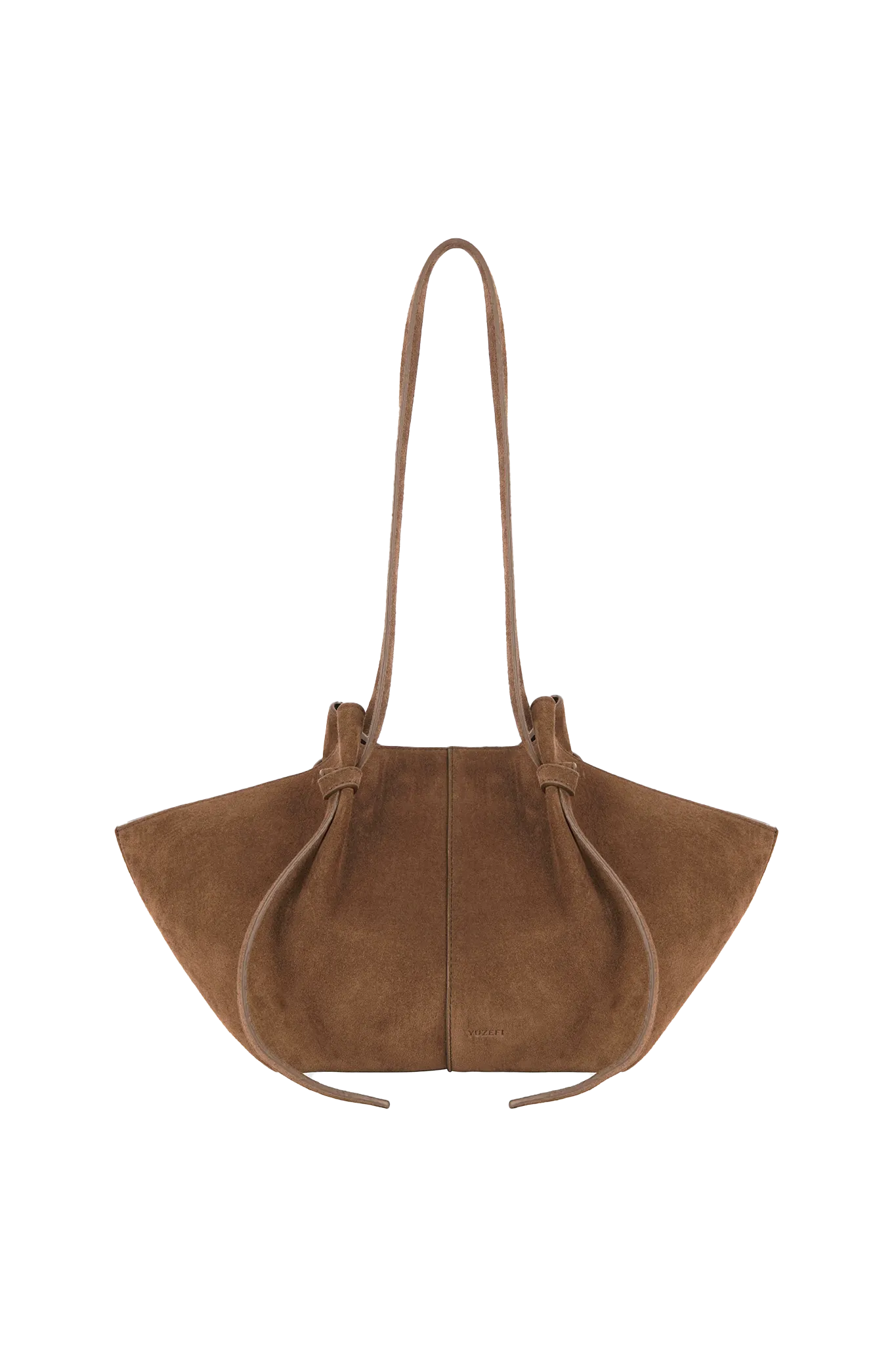 Tasche Mochi Suede in Cognac