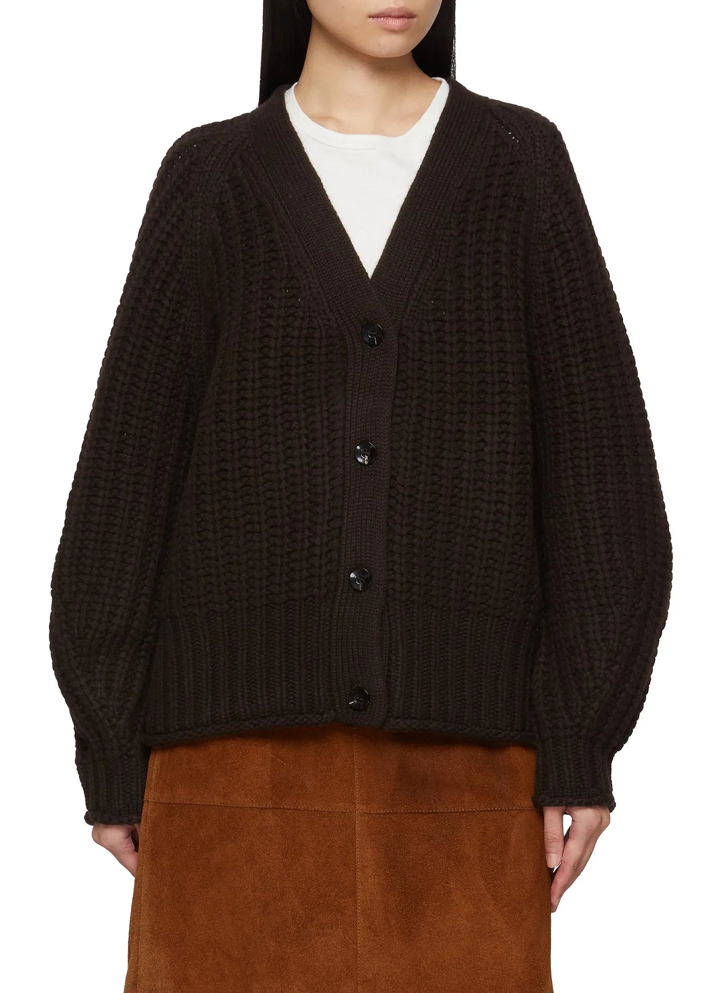 Cardigan Rotterdam in Brown Wood