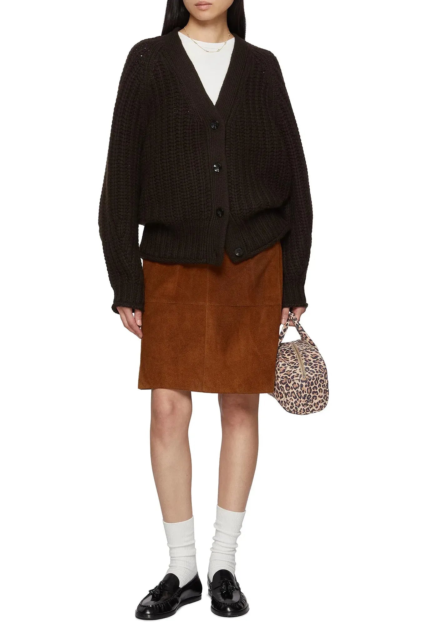 Cardigan Rotterdam in Brown Wood