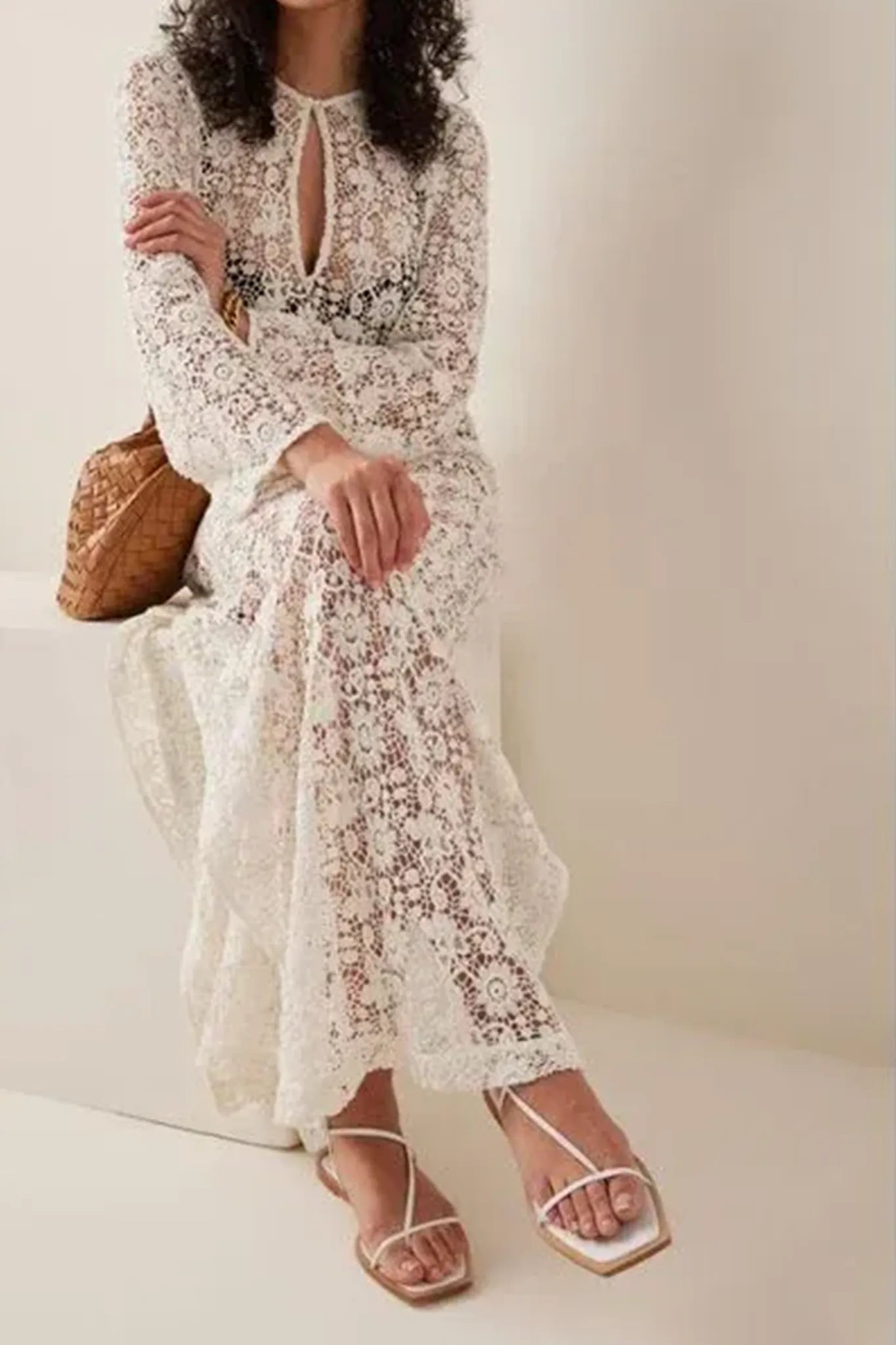 Kleid Della in Ivory