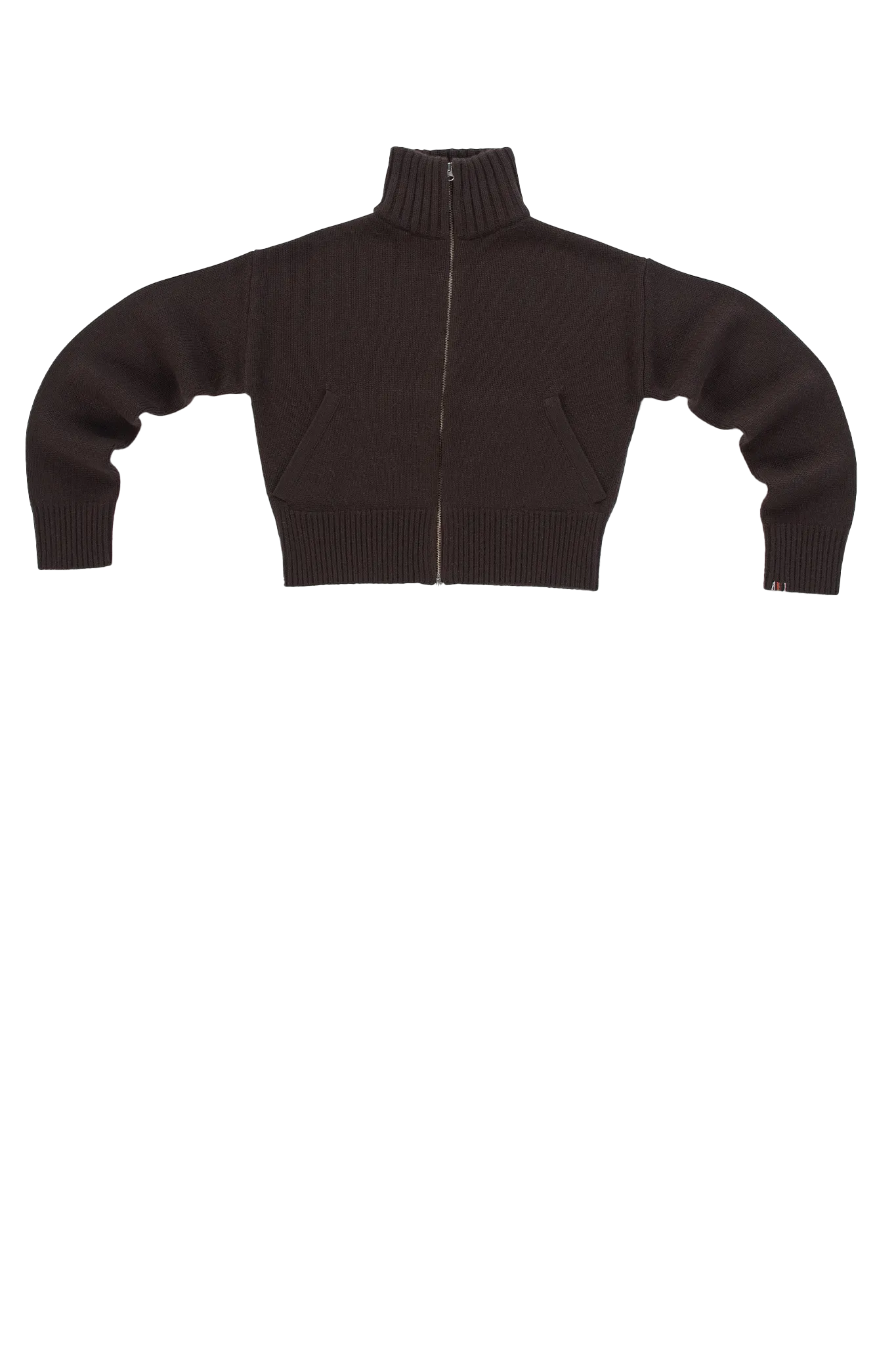 Strickjacke N°438 Xtra Fab in Dark Brown