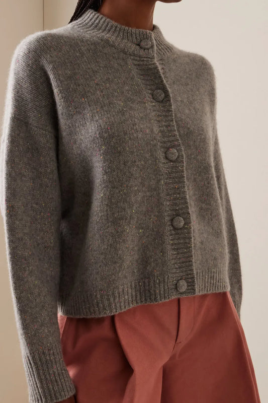 Cardigan The Cashmere Fleck in Silver