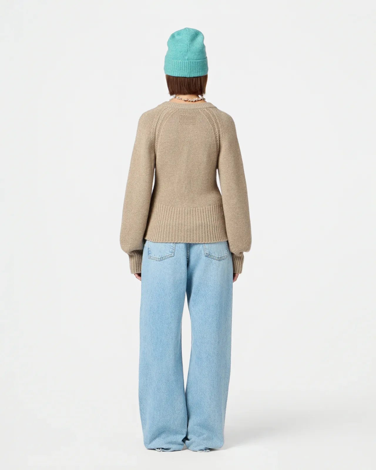 Casmere Cardigan Sculpted in Taupe