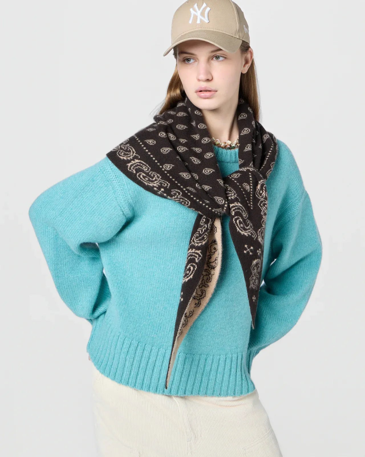 Cashmere Tuch The Wild Rag in Burnt Cocoa/Dune