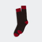 Cashmere Strümpfe The Soft in Burnt Cocoa/Ruby