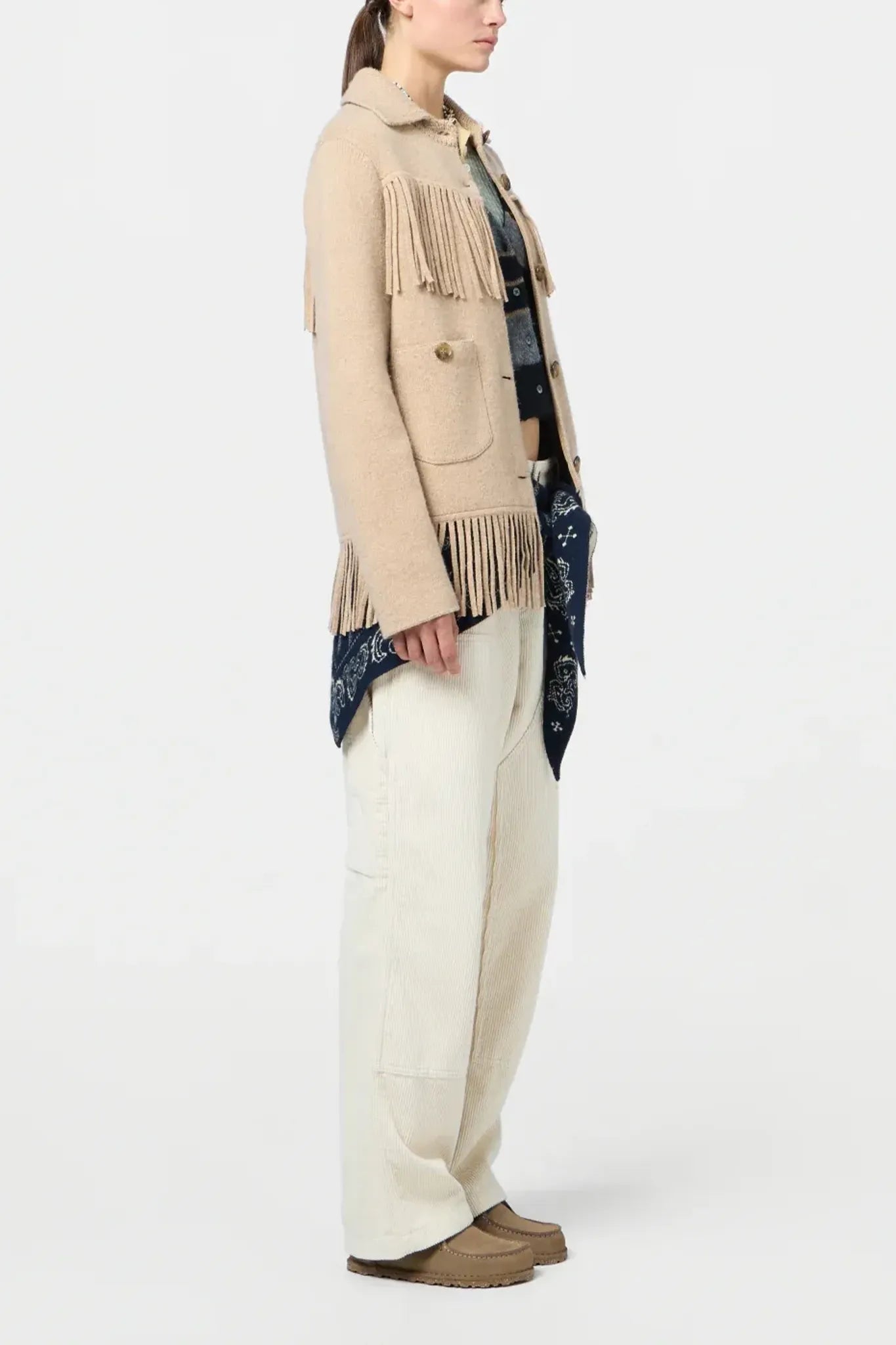 Jacke Western Fringe  in Dune