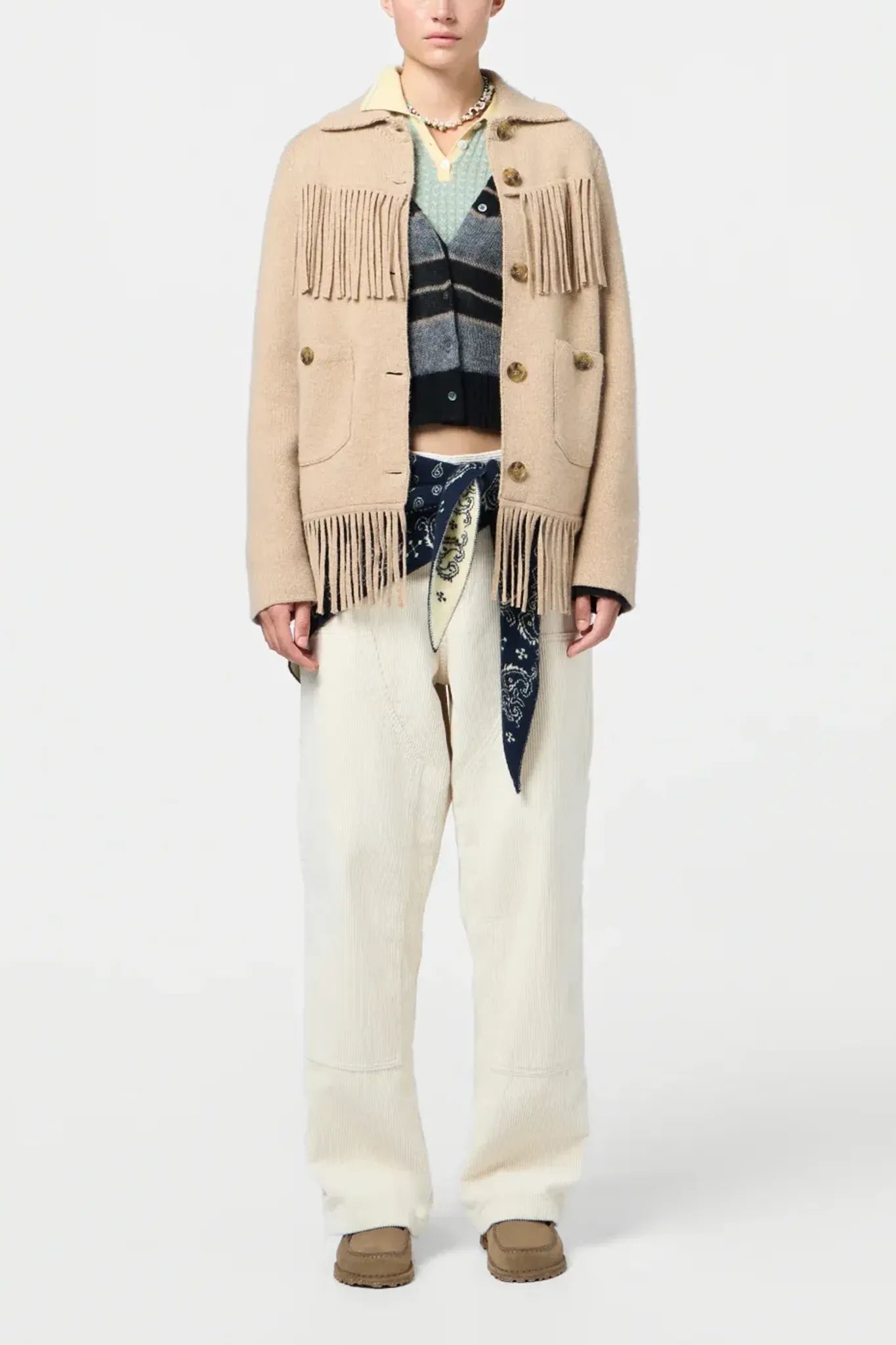 Jacke Western Fringe  in Dune