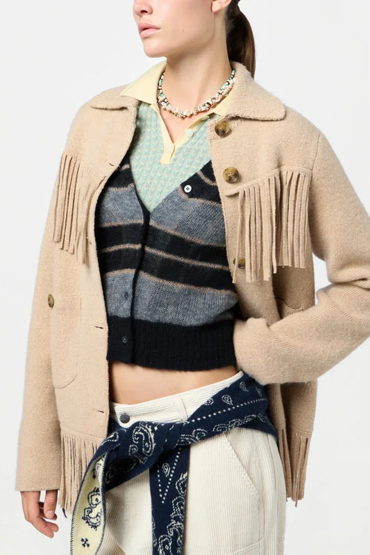 Cashmere Tuch The Wild Rag in Burnt Cocoa/Dune