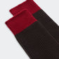 Cashmere Strümpfe The Soft in Burnt Cocoa/Ruby