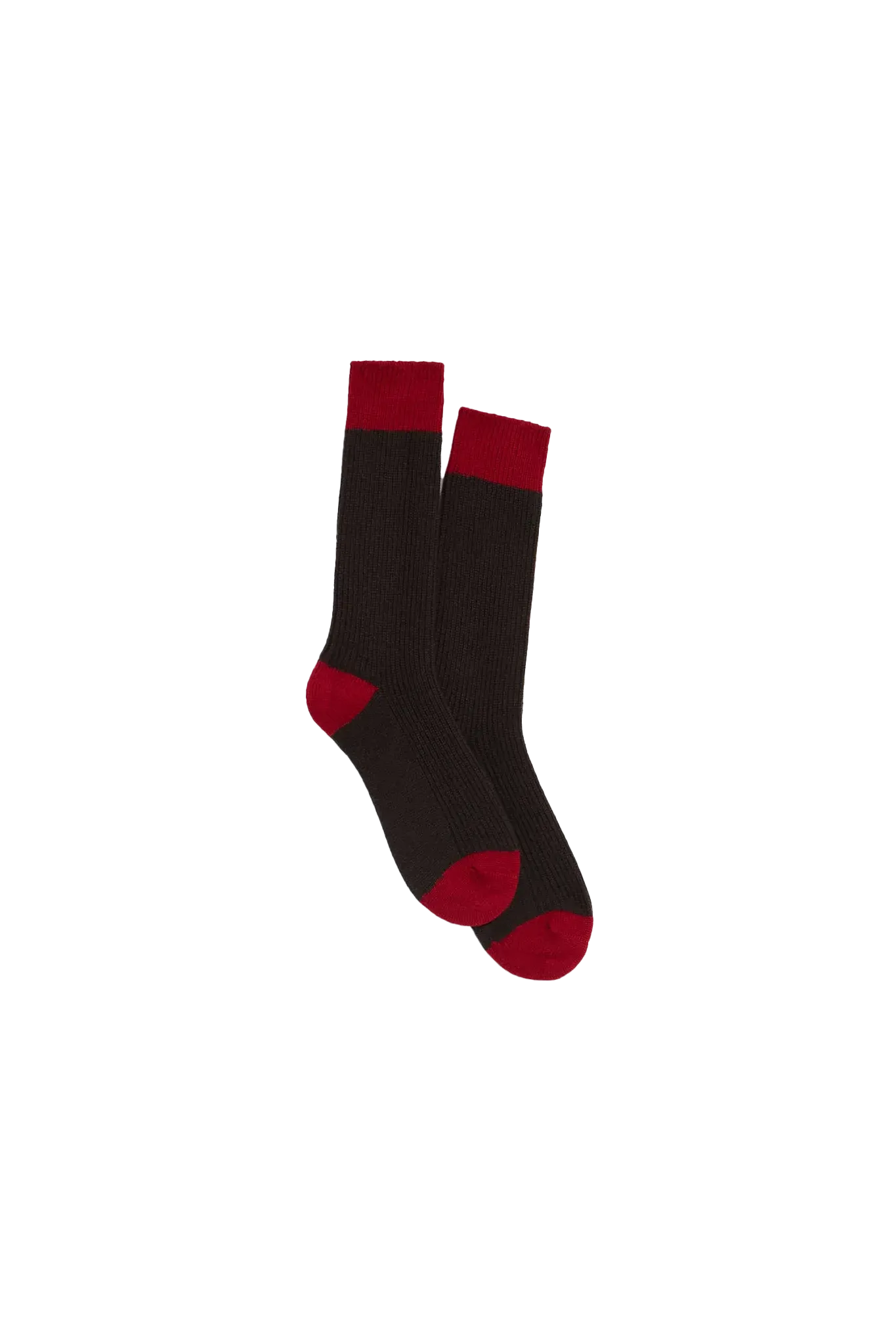 Cashmere Strümpfe The Soft in Burnt Cocoa/Ruby