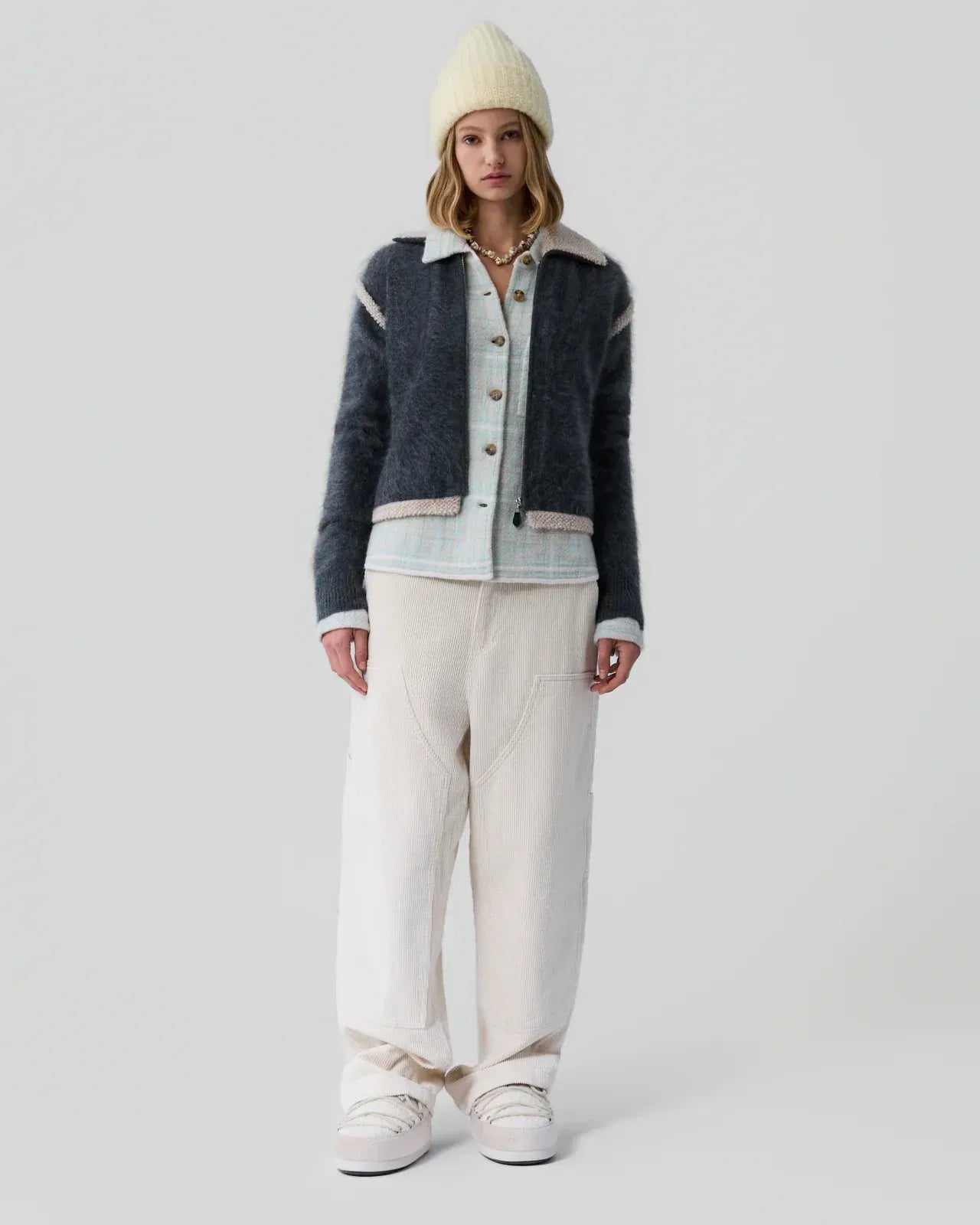 Jacke Grizzly Frankie  in Charcoal/Oatmeal