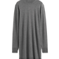 Strickkleid Turtleneck in MId Grey Melange