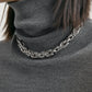 Strickkleid Turtleneck in MId Grey Melange