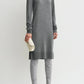 Strickkleid Turtleneck in MId Grey Melange