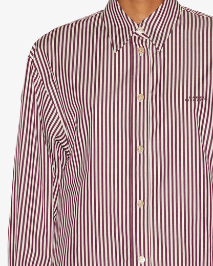 Hemd Fabrizia in Ecru/Burgundy
