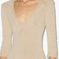 Strick Kleid Salina in Beige