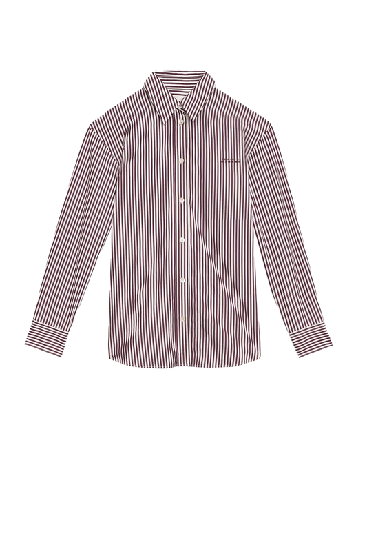 Hemd Fabrizia in Ecru/Burgundy