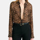 Bluse Gaia Slim in Vintage Leopard Print