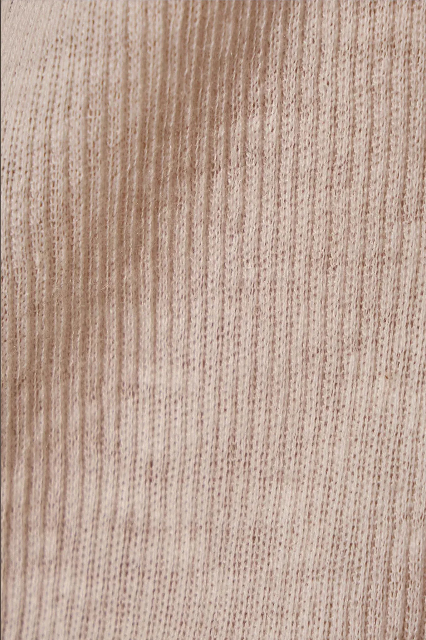 Longsleeve Long Skinny Deep V in Ivory