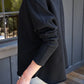 Sweat Shirt Effie Capelet in Black