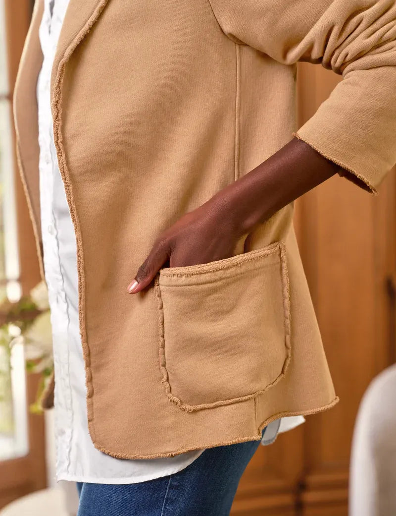 Sweat Shirt Blazer Dublin in Camel