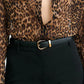 Bluse Gaia Slim in Vintage Leopard Print