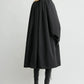Mantel Gathered Parachute  in Black