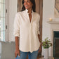 Shirt Eileen Relaxed Button Up in Vintage White