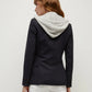 Blazereinsatz Cashmere Hoodie Dickey in Grey