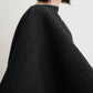 Poncho Fringe in Black