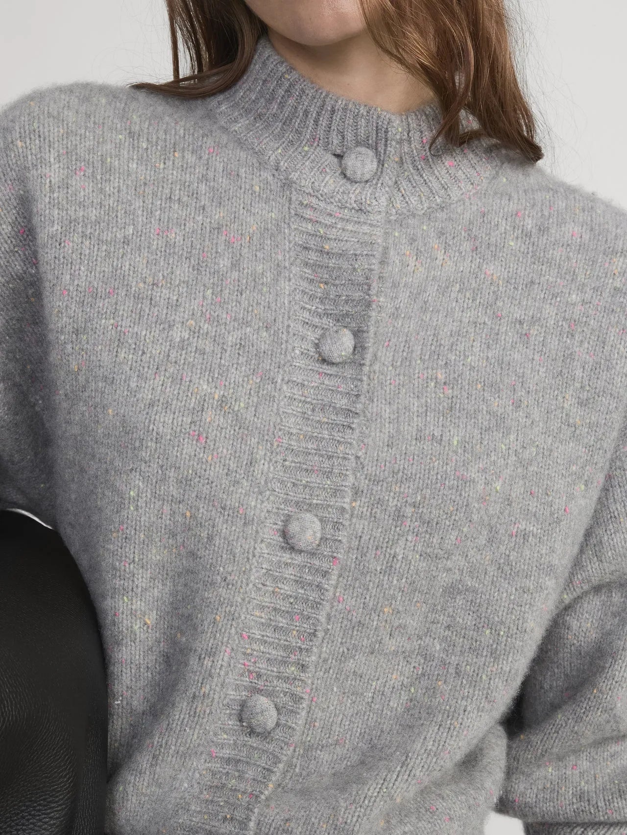 Cardigan The Cashmere Fleck in Silver