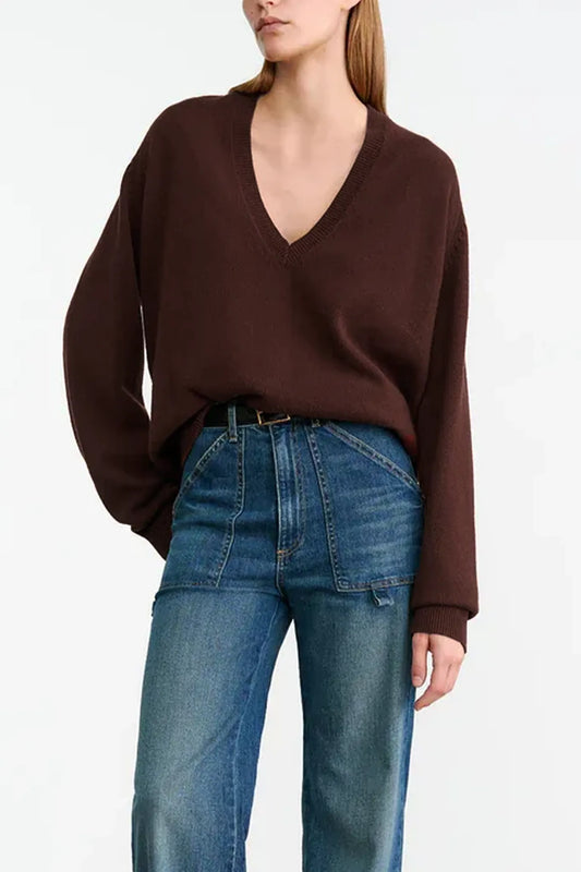 Pullover Feron in Dark Maroon