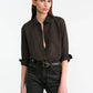 Shirt Cotton Voile NL in Chocolate Brown
