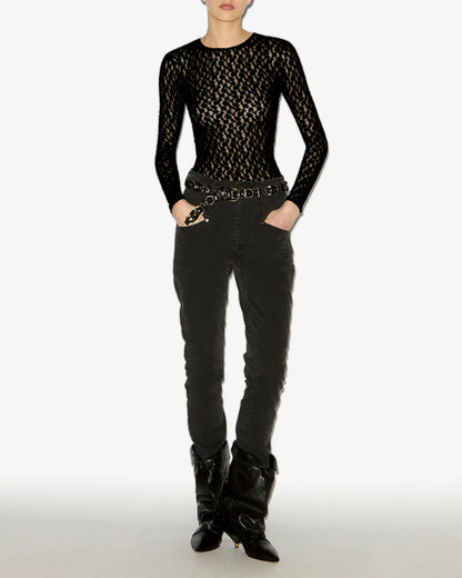 T-Shirt Gaelle in Black