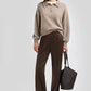 Hose Flores in Brown