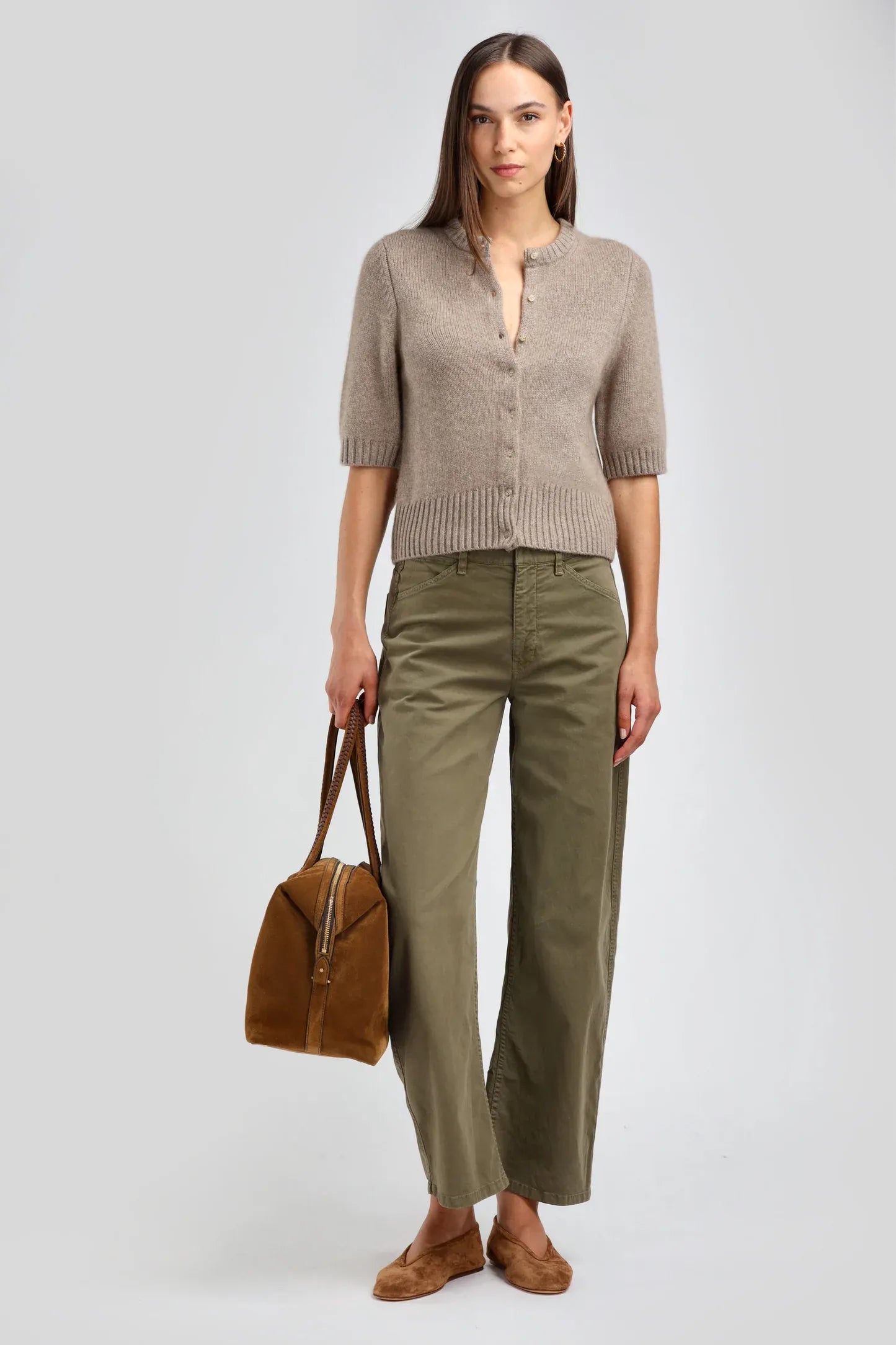 Cardigan  Poupette in Warm Taupe