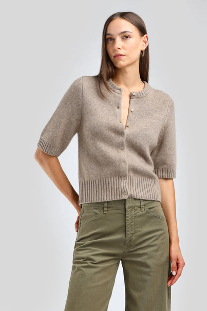 Cardigan  Poupette in Warm Taupe