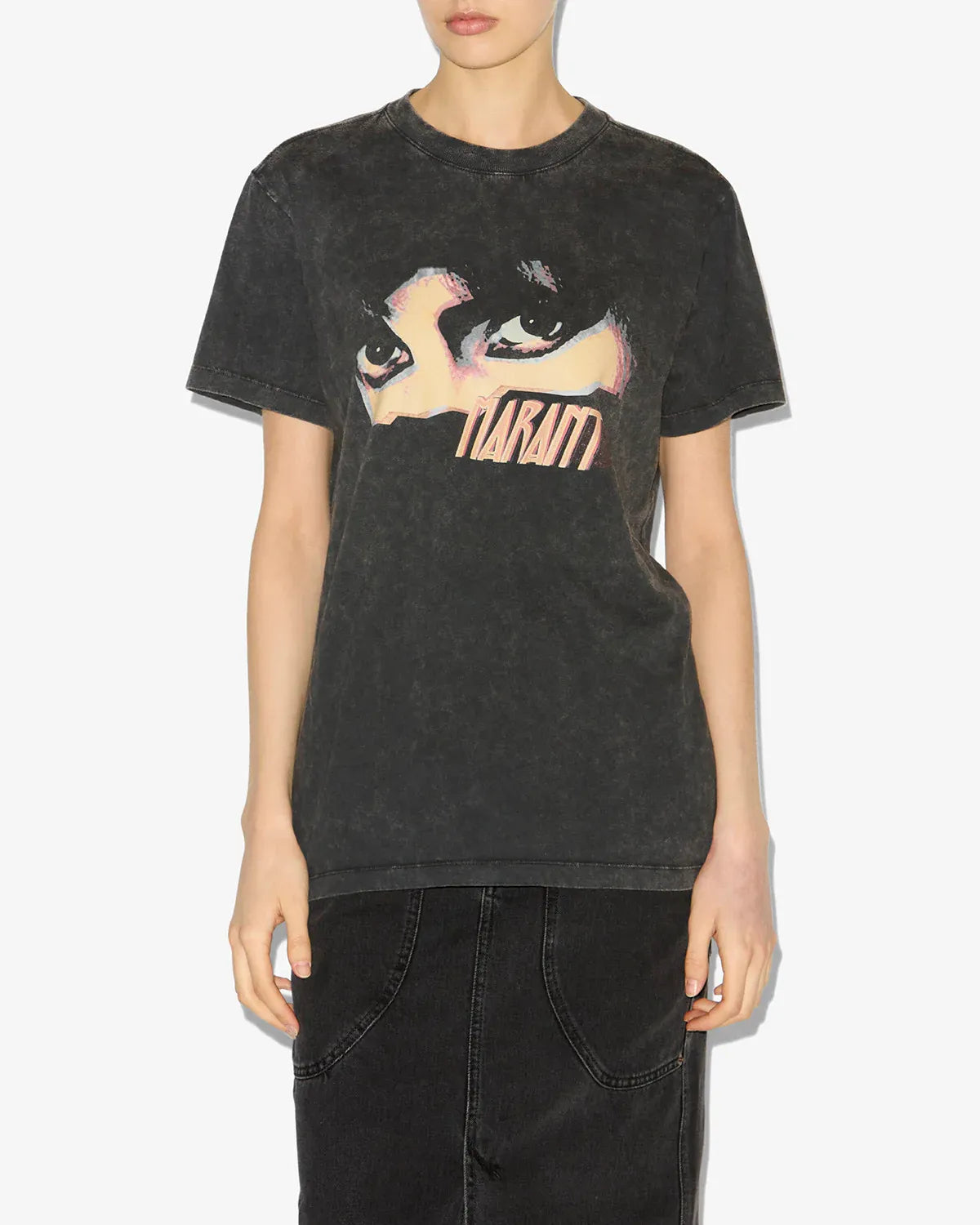 T-Shirt Zoeline in Faded Black