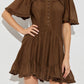 Kleid Celyana in Dark Khaki