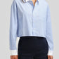 Bluse St.Germain cropped in Blue/White