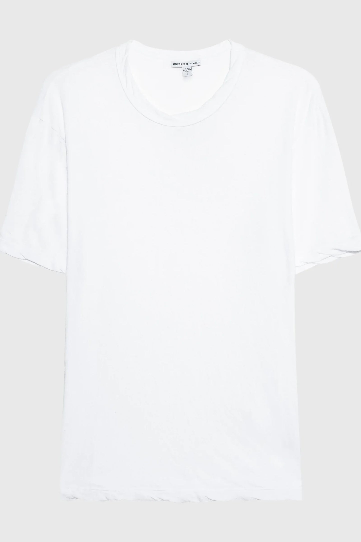 T-Shirt Crepe Jsy Oversized Crew in White