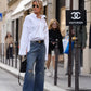 Bluse Jaqueline In White