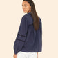 Bluse Renata in Navy