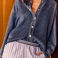 Bluse Gia in Voyage Blue