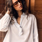 Bluse Caspian Top in Skylight
